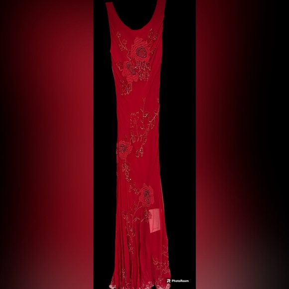 Sue Wong Red Dress - Picture 3 of 9